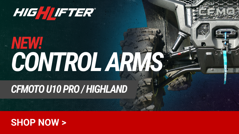 High Lifter's new front and rear APEXX Control Arms for the CFMOTO U10 Pro!